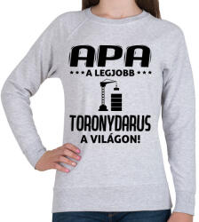 printfashion Toronydarus apa - Női pulóver - Sport szürke (1243479)
