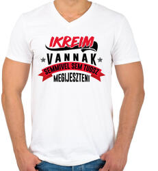 printfashion Ikreim vannak - Férfi V-nyakú póló - Fehér (10922131)