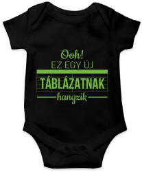 printfashion Új táblázatnak hangzik - Baba Body - Fekete (12565722)