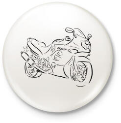 printfashion GSXF600 - Kitűző, hűtőmágnes - Fehér (3090213)