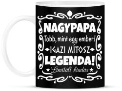 printfashion Nagypapa mítosz - Bögre - Fekete (1240953)