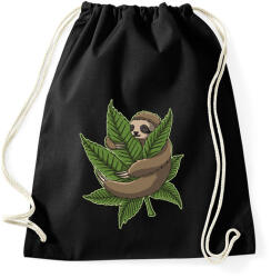 printfashion Chilling Sloth - Sportzsák, Tornazsák - Fekete (6592773)
