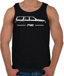 printfashion Volvo 740 (2) - Férfi atléta - Fekete (14468281)