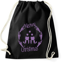 printfashion meowy purple - Sportzsák, Tornazsák - Fekete (5770973)