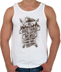 printfashion Vadon és szabadon - Férfi atléta - Fehér (1062041)