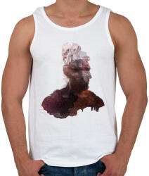 printfashion Inner wilderness - Férfi atléta - Fehér (224140)