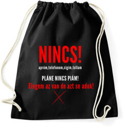 printfashion NINCS - Sportzsák, Tornazsák - Fekete (1524151)