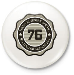 printfashion 76 - Kitűző, hűtőmágnes - Fehér (7148698)