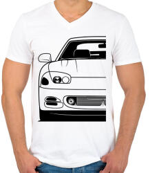 printfashion Mitsubishi 3000 GT - Férfi V-nyakú póló - Fehér (14814104)