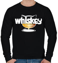 printfashion whiskas whiskey - Férfi pulóver - Fekete (14926585)