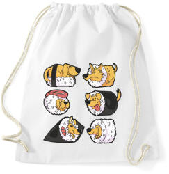 printfashion Kutya sushik - Sportzsák, Tornazsák - Fehér (11842689)