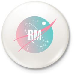 printfashion BTS NASA: RM - Kitűző, hűtőmágnes - Fehér (3082886)