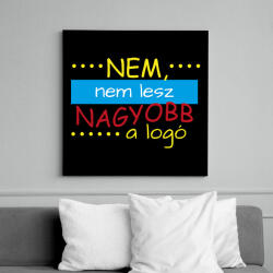printfashion Nagyobb logó - Vászonkép - Fekete (12692658)