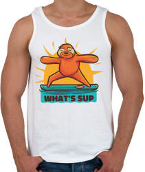 printfashion What's sup - Férfi atléta - Fehér (4357961)