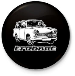 printfashion trabant - Kitűző, hűtőmágnes - Fekete (8307579)