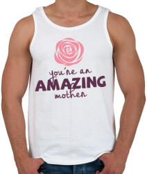 printfashion Csodálatos Anya - Férfi atléta - Fehér (402387)