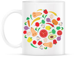 printfashion Zöldségek - Bögre - Fehér (6540379)