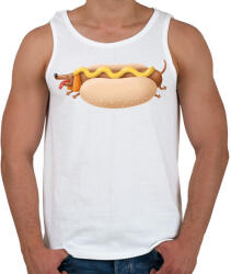 printfashion Hotdog - Férfi atléta - Fehér (5090322)
