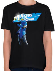 printfashion Fortnite #1 Vicory Royale Ninja - Gyerek póló - Fekete (16349772)