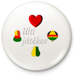 printfashion Ulti játékos #2 - Kitűző, hűtőmágnes - Fehér (7449704)