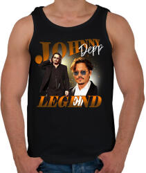 printfashion Johnny Depp - Legend - Férfi atléta - Fekete (14130765)