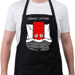 printfashion Lábakat láttam! - Kötény - Fekete (4927381)