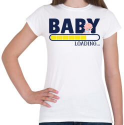 printfashion Baba érkezik - Női póló - Fehér (6278313)