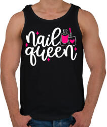 printfashion Nail Queen - Férfi atléta - Fekete (10974706)