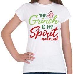 printfashion Spirit animal - Grinch - Női póló - Fehér (9621810)