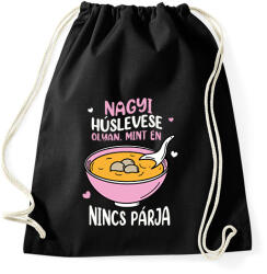 printfashion Nagyi húslevese - Sportzsák, Tornazsák - Fekete (14826692)