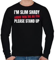 printfashion SLIM SHADY - Férfi pulóver - Fekete (11430192)