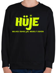 printfashion HÜJE - Gyerek pulóver - Fekete (1518405)