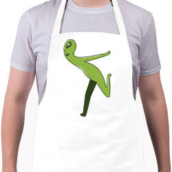 printfashion Alien Naruto run - Kötény - Fehér (6248911)