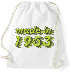 printfashion made-in-1953-green-grey - Sportzsák, Tornazsák - Fehér (481659)