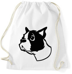 printfashion Boston terrier - Draw - Sportzsák, Tornazsák - Fehér (7101428)