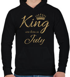 printfashion king - Férfi kapucnis pulóver - Fekete (4642782)