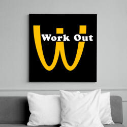 printfashion McDonalds Work Out - Vászonkép - Fekete (6655113)