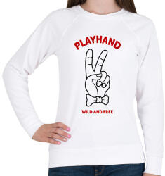 printfashion Playboy hand - Női pulóver - Fehér (2185761)