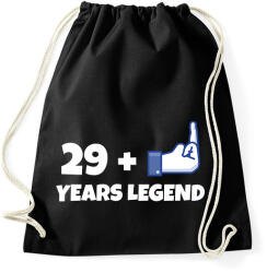 printfashion 30. SZÜLINAP - Sportzsák, Tornazsák - Fekete (9786177)