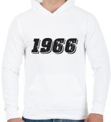 printfashion 1966 - Férfi kapucnis pulóver - Fehér (6175429)