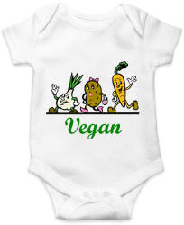 printfashion Vegán - gyökérzöldségek - Baba Body - Fehér (12698906)