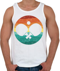 printfashion Retro pingpong - Férfi atléta - Fehér (14508325)