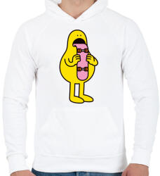 printfashion Skate-toung - Férfi kapucnis pulóver - Fehér (5192391)