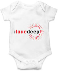 printfashion i-love-deep-grey-red - Baba Body - Fehér (1330251)