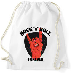printfashion Rock 'n' Roll forever - Sportzsák, Tornazsák - Fehér (6373529)