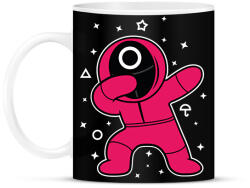 printfashion Squid Game Dab kör fehér - Bögre - Fekete (5726072)