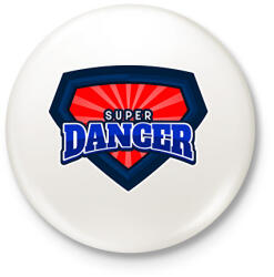 printfashion SUPER DANCER - Kitűző, hűtőmágnes - Fehér (11461420)