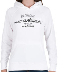 printfashion Alapozás - Női kapucnis pulóver - Fehér (1074655)