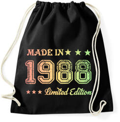 printfashion 1988 - Sportzsák, Tornazsák - Fekete (6170794)