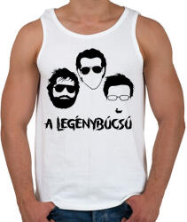 printfashion Másnaposok legénybúcsú - Férfi atléta - Fehér (16489224)